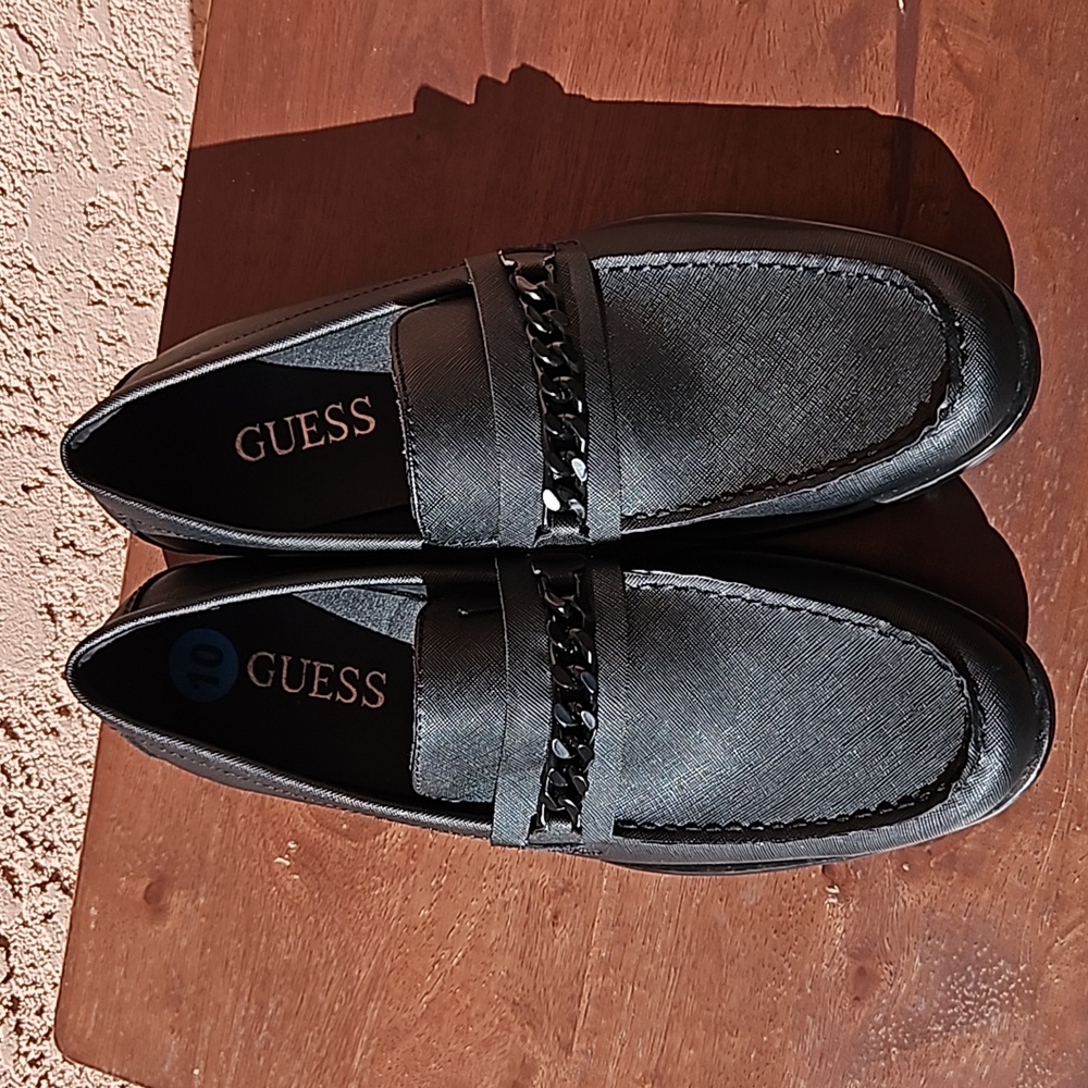 Guess Black Ciflin Loafers Dress Shoes Slip-On Size 10M - Picture 11 of 13